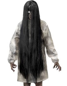 Αποκριάτικη Περούκα Ενηλίκων Black Evil Spirit 100cm - 04901 Widmann Περούκες