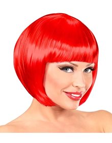 Αποκριάτικη Περούκα Ενηλίκων Chanel Κόκκινη - 01804 Widmann Περούκες