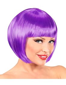 Αποκριάτικη Περούκα Ενηλίκων Chanel Λιλά - 01810 Widmann Περούκες