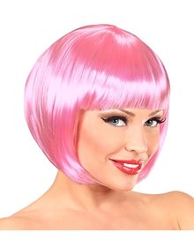 Αποκριάτικη Περούκα Ενηλίκων Chanel Ροζ - 01809 Widmann Περούκες