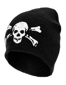 Αποκριάτικο Σκουφάκι Ενηλίκων Νεκροκεφαλή Με Κόκκαλα - 08176 Widmann Αξεσουάρ Κεφαλιού