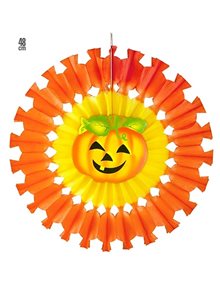 Αποκριάτικη Χάρτινη Βεντάλια Κολοκύθα 48cm - 95789 Widmann Κοσμήματα | Αξεσουάρ
