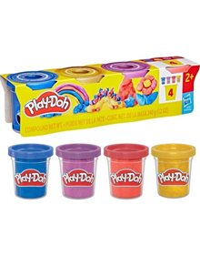 Play-Doh Πλαστελίνη Σετ Μεταλλικής Λάμψης Σε 4 Χρώματα - G1737 Hasbro Πλαστελίνες