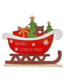 Χριστουγεννιάτικο Ξύλινο Διακοσμητικό Έλκυθρο Με Δώρα - 79497 Alexandros Iliadis Χριστουγεννιάτικα Στολίδια