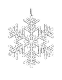 Χριστουγεννιάτικη Κρεμαστή Διάφανη Νιφάδα Σετ 6τμχ - 79456 Alexandros Iliadis Χριστουγεννιάτικα Στολίδια