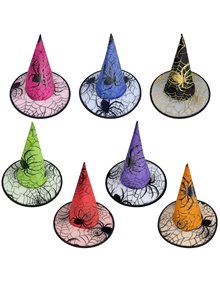 Αποκριάτικο Καπέλο Μάγισσας Σε 7 Χρώματα - 232526 Carnavalista Αξεσουάρ Κεφαλιού