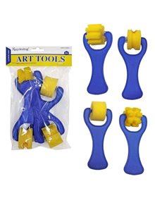 Αφρώδη Ρολό Ζωγραφικής 4τμχ Με Σχέδια - 703204 JUSTnote Χειροτεχνίες