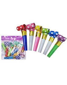 Πολύχρωμες Σφυρίχτρες Φρου Φρου Σετ 10τμχ - 3730 HOMie Κόρνες