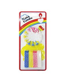 Κεράκια Γενεθλίων Με Βάση Σετ 24τμχ - 116484 HOMie Κεράκια