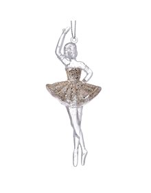 Χριστουγεννιάτικη Κρεμαστή Μπαλαρίνα Σαμπανί Σετ 6τμχ - 79457 Alexandros Iliadis Χριστουγεννιάτικα Στολίδια