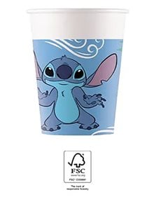 Χάρτινα Ποτήρια Stitch & Angel Σετ 8Τμχ 200ml | Procos - 96795 Procos Ποτηράκια