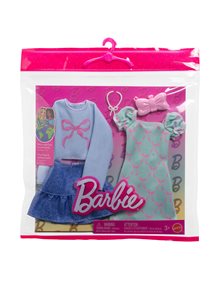 Barbie Μόδες Σετ Των 2 Μπλέ Με Φιόγκο - HYV05 Mattel Κούκλες
