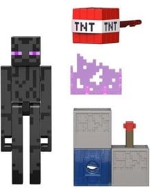 Φιγούρα Minecraft Redstone Charged Enderman 8cm - JJR88 Mattel Φιγούρες Δράσης