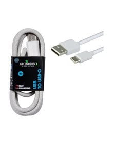 Καλώδιο Φόρτισης & Μεταφοράς Δεδομένων Green Mouse USB-C Σε USB 1m Λευκό - 46956803 Green Mouse Καλώδια & Φορτιστές