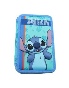 Σχολική Κασετίνα Διπλή Γεμάτη Stitch - 008565644 Fila Hellas Σχολικές Κασετίνες