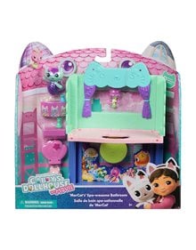 Σετ παιχνιδιού Gabby's Dollhouse Movie 'MerCat's' Spa-wesome Bathroom - 6074306 Spin Master Κούκλες