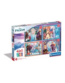 Clementoni Παιδικό Παζλ 4 Σε 1 Supercolor Disney Frozen II - 1200-21518 As Company Παιδικά Puzzle