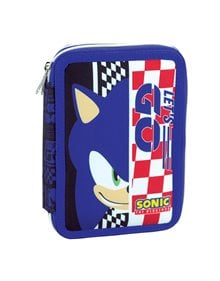 Κασετίνα Διπλή Γεμάτη Sonic Classic - 334-89100 GIM Σχολικές Κασετίνες