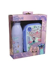 Σετ Φαγητοδοχείο 800ml PP & Παγούρι Αλουμινίου 500ml Stitch & Angel - 000565916 Diakakis Τσάντες και Δοχεία Φαγητού