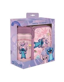 Σετ Φαγητοδοχείο 800ml PP & Παγούρι Αλουμινίου 500ml Stitch & Angel - 000565917 Diakakis Τσάντες και Δοχεία Φαγητού