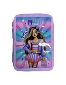 Κασετίνα Διπλή Γεμάτη Must Team Fashion Girl - 000587248 Must Σχολικές Κασετίνες