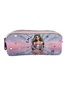 Κασετίνα Βαρελάκι Must Team Διπλή Fashion Girl - 000587228 Must Σχολικές Κασετίνες