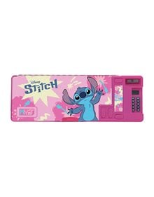 Κασετίνα Με Μαγνητικό Κούμπωμα Must Team Disney Stitch Pink Flowers - 000565963 Must Σχολικές Κασετίνες