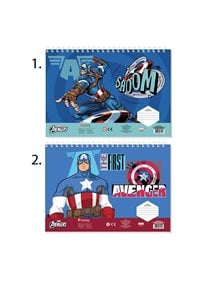 Μπλοκ Ζωγραφικής 23x33cm Captain America 40 Φύλλα Σε 2 Σχέδια - 000506362 Diakakis Μπλόκ