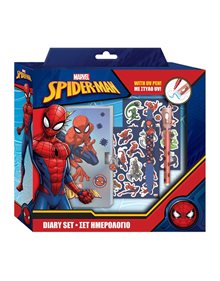 Ημερολόγιο Spiderman Σετ Με Αξεσουάρ - 000508625 Diakakis Τετράδια
