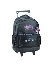 Σακίδιο Trolley Δημοτικού Demon Hunters Black Huntrix | GIM – 364-00078 GIM Τσάντες Τρόλεϊ