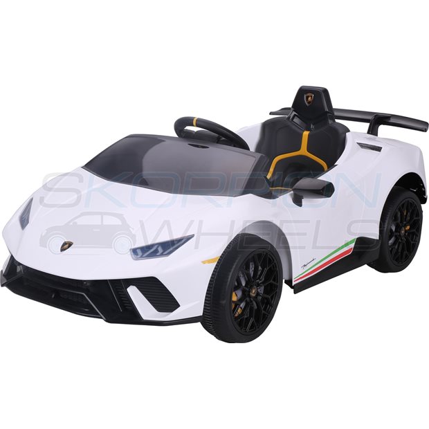 Ηλεκτροκίνητο Αυτοκίνητο Lamborghini Huracan Original License 12V - Λευκό | Skorpion Wheels - 5246030