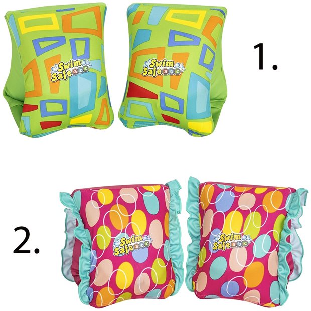 Μπρατσάκια AquaStar Fabric (S/M) - 2 Σχέδια | Bestway - 32182