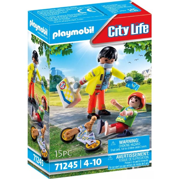 Playmobil City Διασωστης Και Παιδακι - 71245