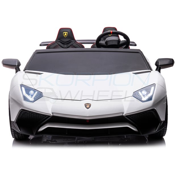 Ηλεκτροκίνητο Αυτοκίνητο Lamborghini Aventador SV Original 24V - Λευκο | Skorpion Wheels - 5249025