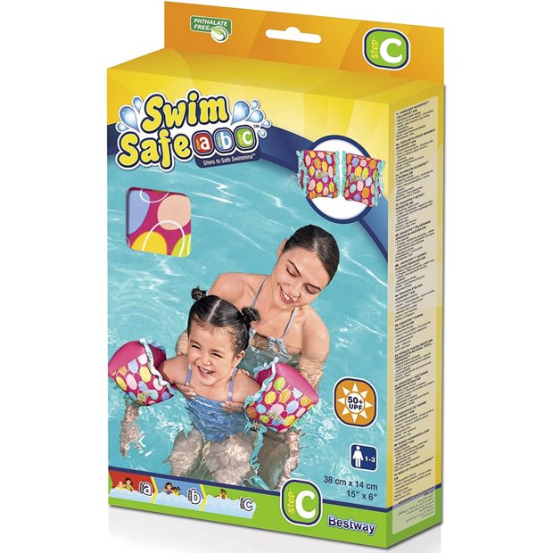 Μπρατσάκια AquaStar Fabric (S/M) - 2 Σχέδια | Bestway - 32182