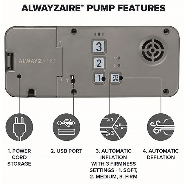Φουσκωτό Διπλό Στρώμα Ύπνου AlwayzAire Καφέ | Bestway - 69037