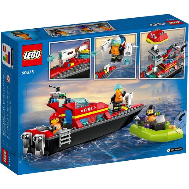 Lego City Fire Rescue Boat - 60373
