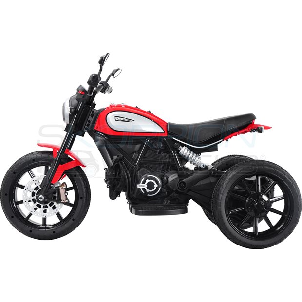 Ηλεκτροκίνητη Μηχανή Ducati Scrambler Original License 12V - Κόκκινη | Skorpion Wheels - 5245093