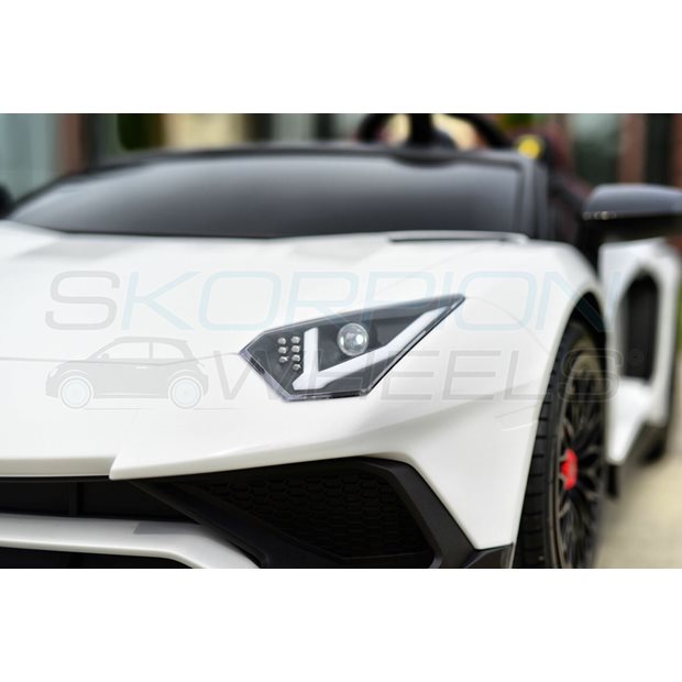 Ηλεκτροκίνητο Αυτοκίνητο Lamborghini Aventador SV Original 24V - Λευκο | Skorpion Wheels - 5249025
