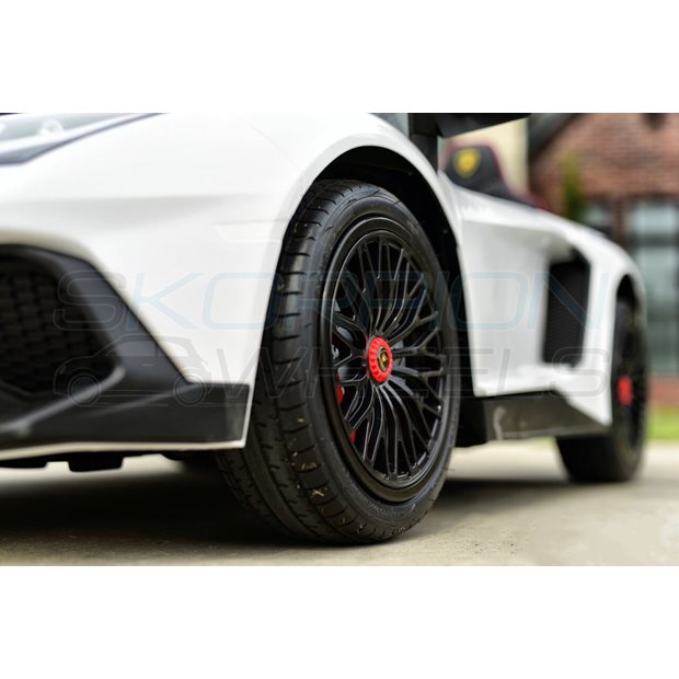 Ηλεκτροκίνητο Αυτοκίνητο Lamborghini Aventador SV Original 24V - Λευκο | Skorpion Wheels - 5249025