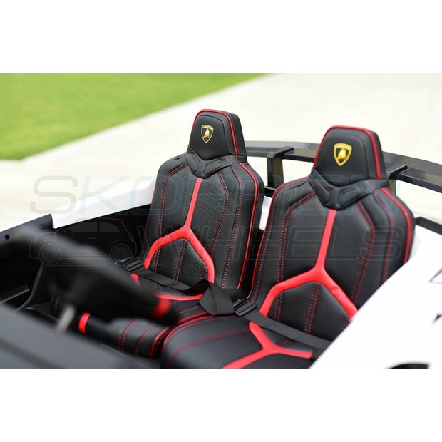 Ηλεκτροκίνητο Αυτοκίνητο Lamborghini Aventador SV Original 24V - Λευκο | Skorpion Wheels - 5249025
