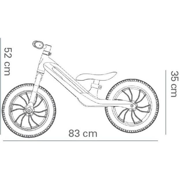 Ποδηλατο Ισορροπιας Racer Air Μαυρο - 01-1212055-01