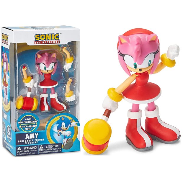 Φιγούρα Sonic The Hedgehog Buildable Amy 10 εκ. - 10504129