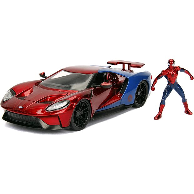 Φιγούρα Marvel Spider-Man & Όχημα Ford 2017 Gt 1:24 - 253225002