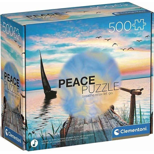 Παζλ 500 pcs Peace Puzzles Wind Clementoni - 1220-35121