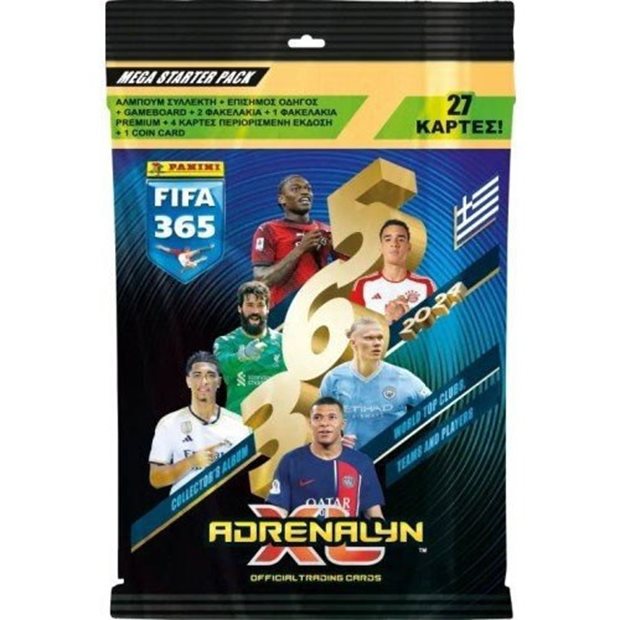 Mega Starter Pack Κάρτες Panini Fifa 365 2024 Adrenalyn - 093012