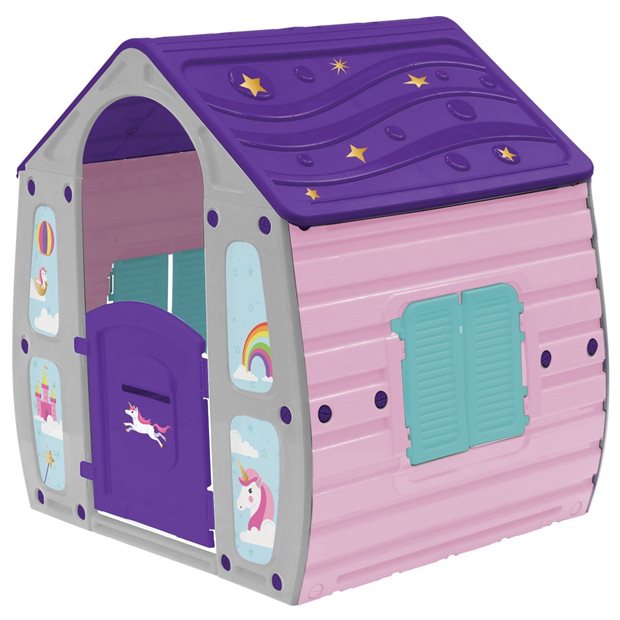 Παιδικο Σπιτακι Κηπου Unicorn Magical House Μωβ - 23561