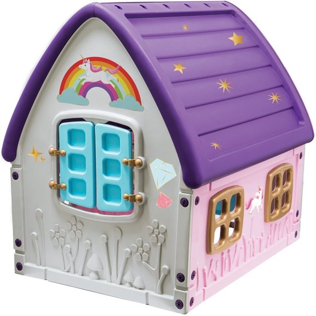 Παιδικο Σπιτακι Κηπου Unicorn Grand House Μωβ - 22561