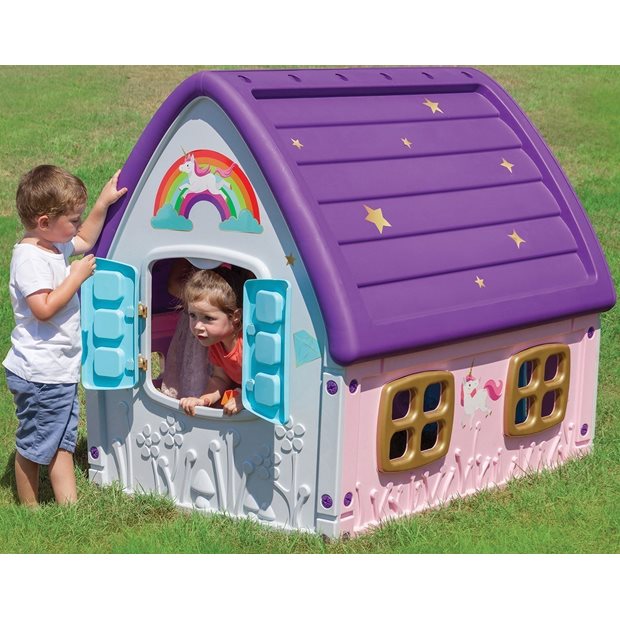 Παιδικο Σπιτακι Κηπου Unicorn Grand House Μωβ - 22561