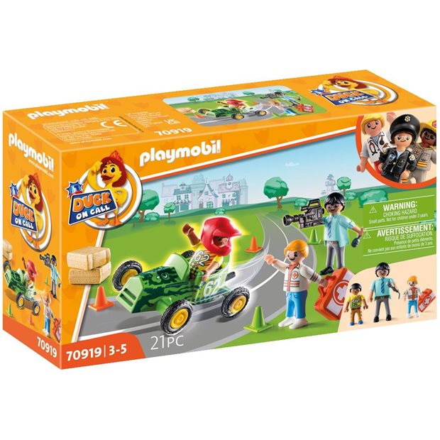 Playmobil Duck On Call Επιχείρηση Διάσωσης Διάσωση Στα Go-Kart - 70919